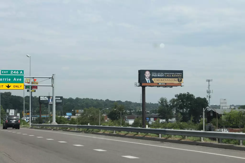 I-70 0.4 mi W/O Adelaide Avenue Exit #246-B NS, E/F