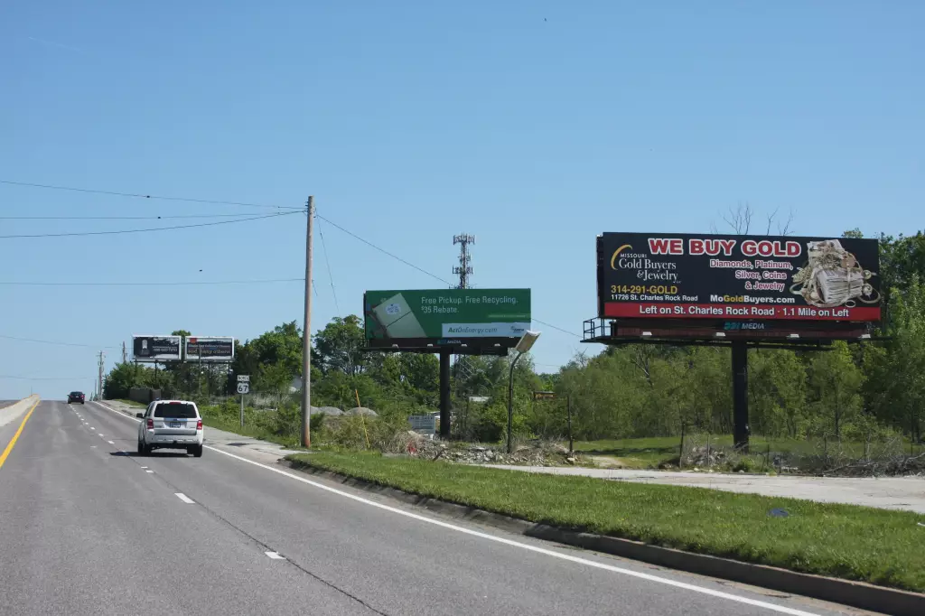 Lindbergh Blvd 0.4 mi N/O Dorsett Rd/Midland Blvd ES, S/F